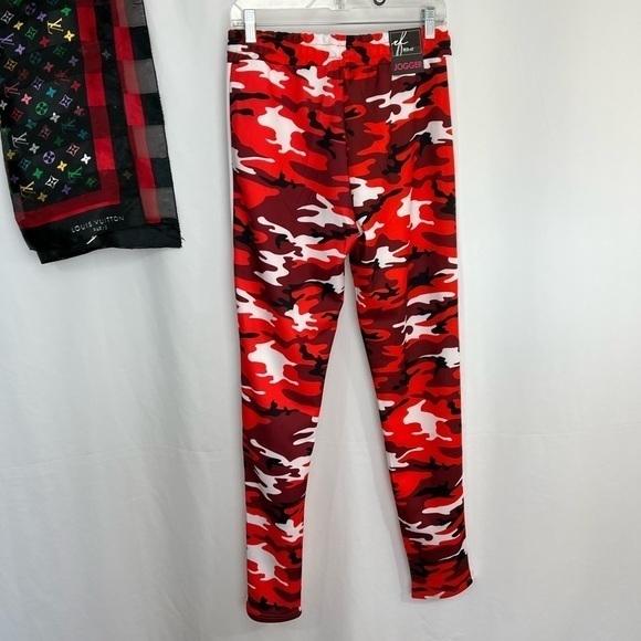 Desert Camo Orange Joggers Large Designer Camouflage Pinstripe Sweat Pants🩸 - Picture 8 of 10